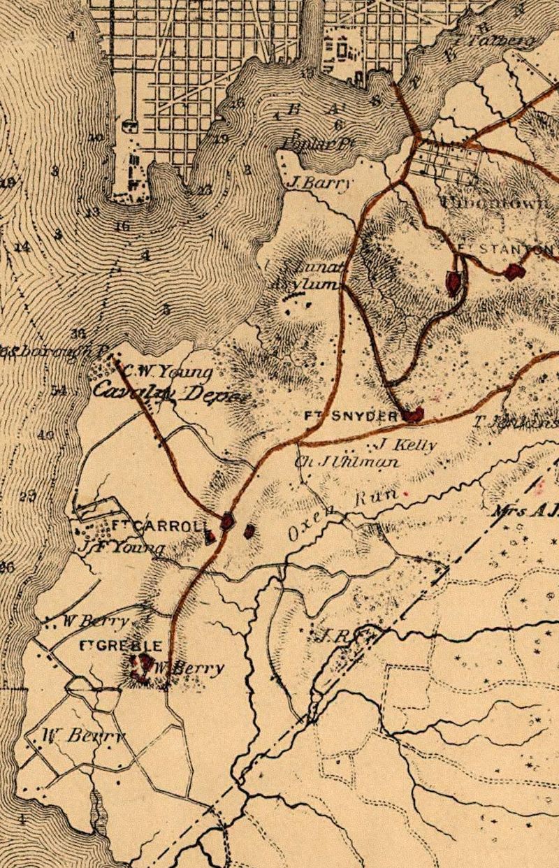 A map of Shepherd Parkway from 1865.