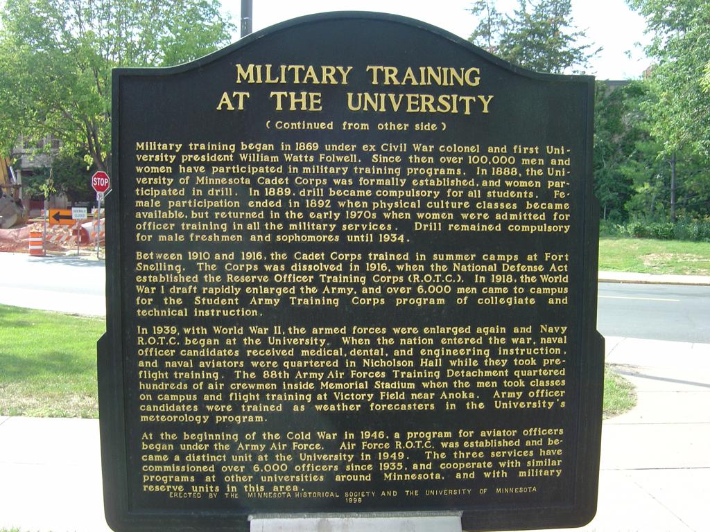 The back side of the plaque