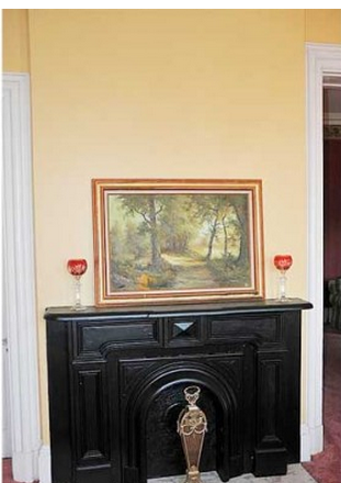 Here is another one of the beautiful fireplaces.
