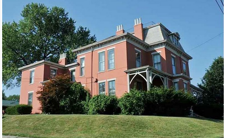 Here is a side view of the James Taylor Mansion.