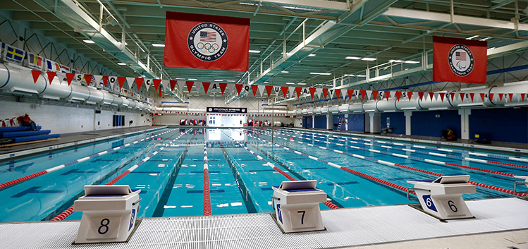 The pool used my Olympic hopefuls