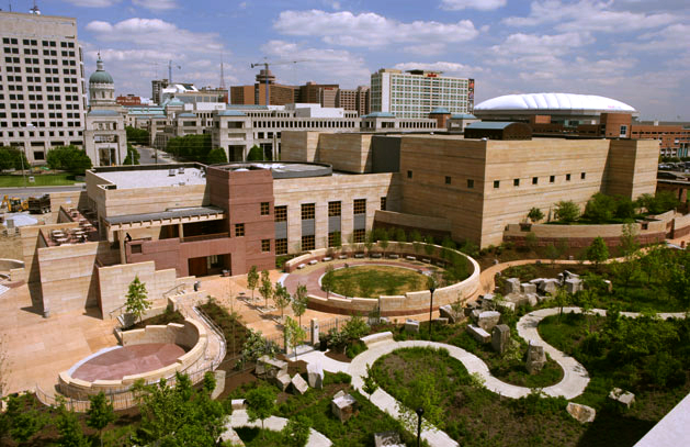 Aerial view of the museum