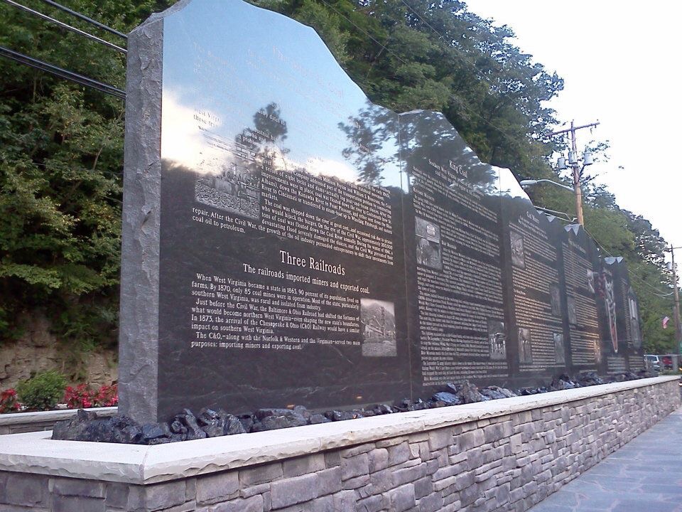 Reverse side of the miners monument