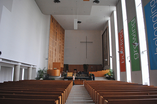 A view of the sanctuary