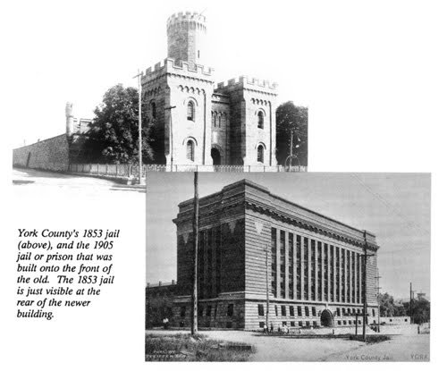 The 1853 façade (top) with its 1906 replacement (bottom).  