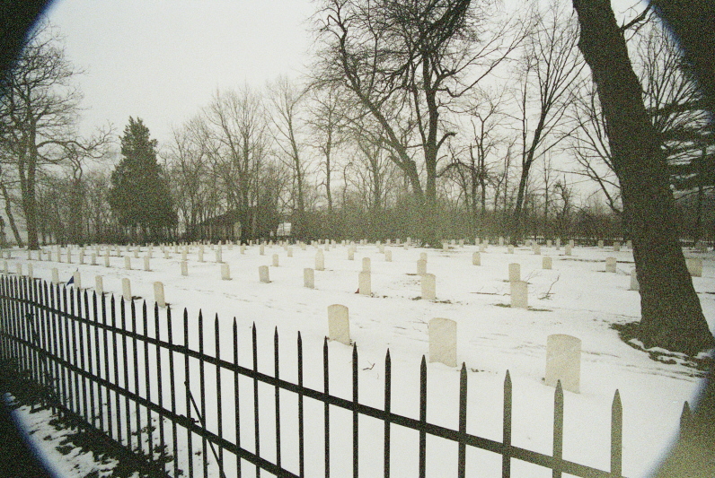 The Civil War cemetery on Johnson's Island.