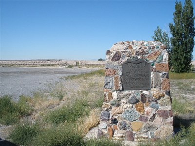 The historical marker erected in 1970.