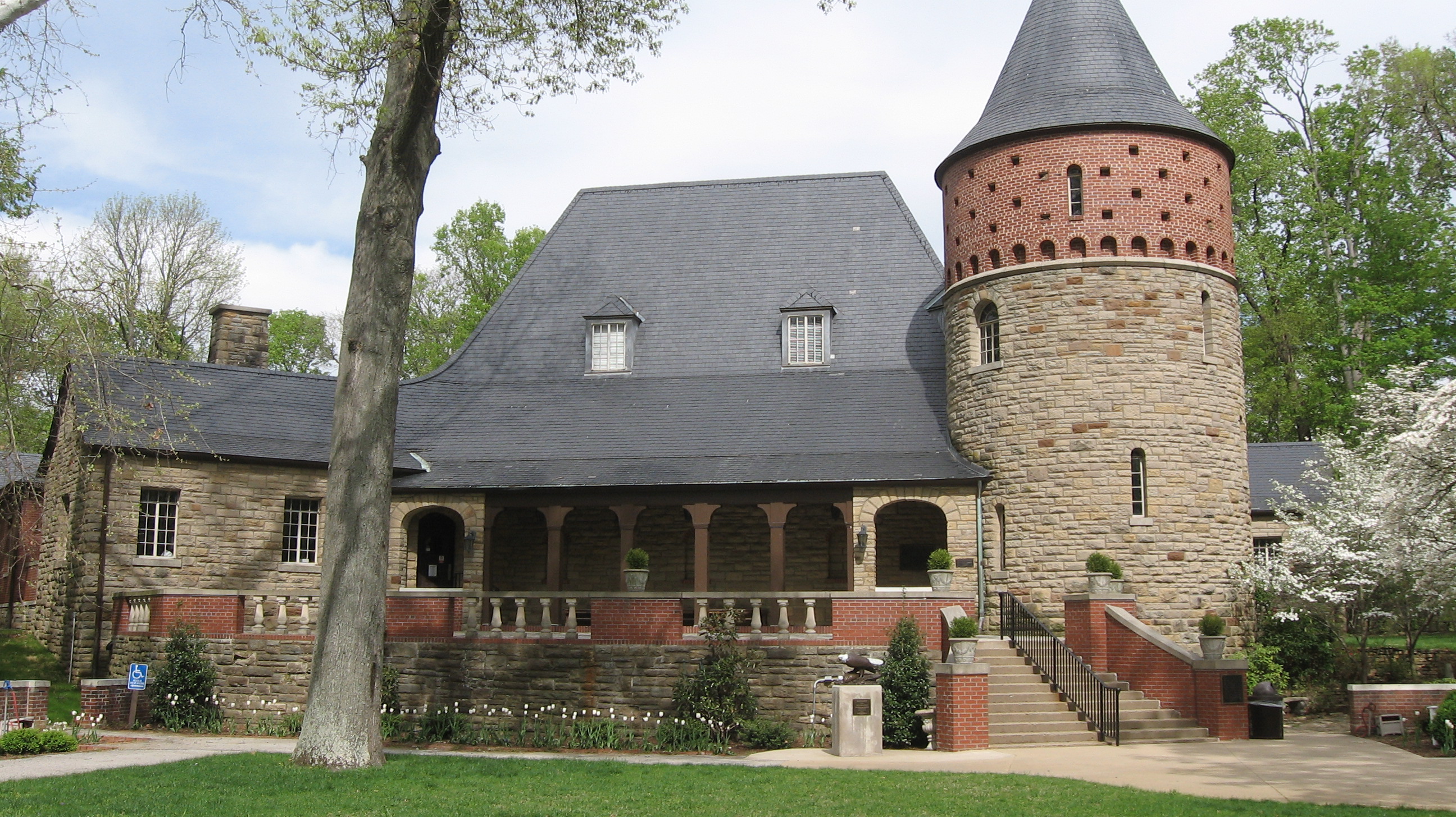 The Audubon Memorial Museum is reminiscent of a French chateau, a style of home in which Audubon may have grown up while in France.