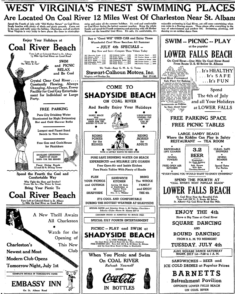 Coal River Beach Advertisement
