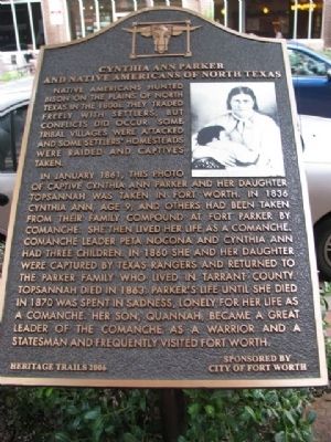 Cynthia Ann Parker historical marker