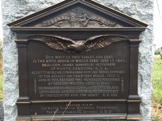 General James Johnston Pettigrew Monument (Tablet)
Photo by Ed Stely, September 12, 2015