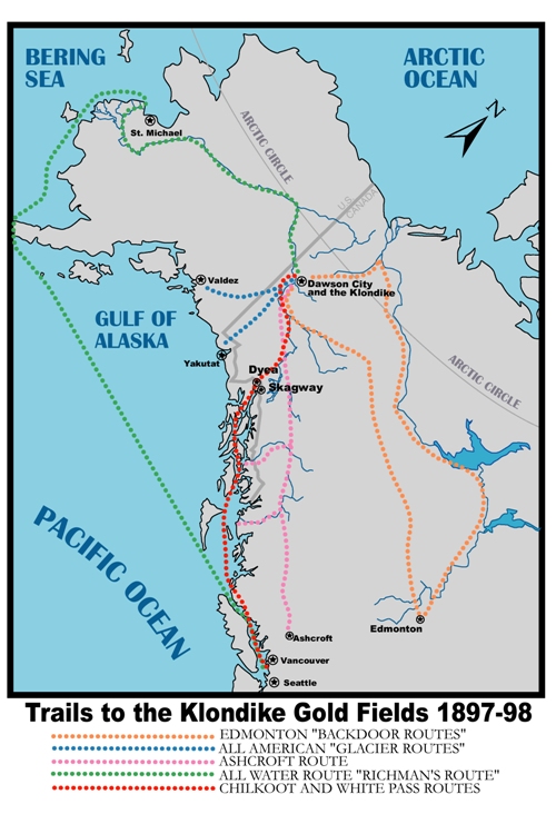 Klondike Gold Rush Map