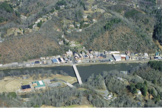 Aerial view of Marshall High School