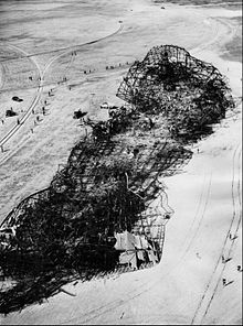 The wreckage left behind after the crash.
