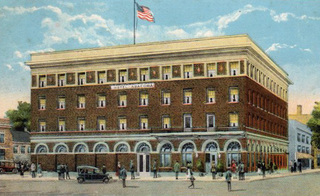 The hotel before the fire.