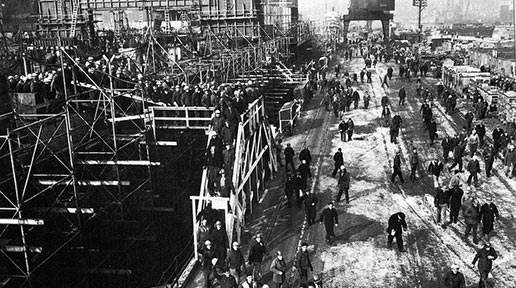 Workers in Brooklyn Yard, 1861