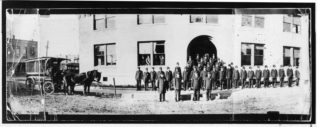 This photo of the building that now houses the museum was taken December 12, 1909, shortly after it opened as the city jail.