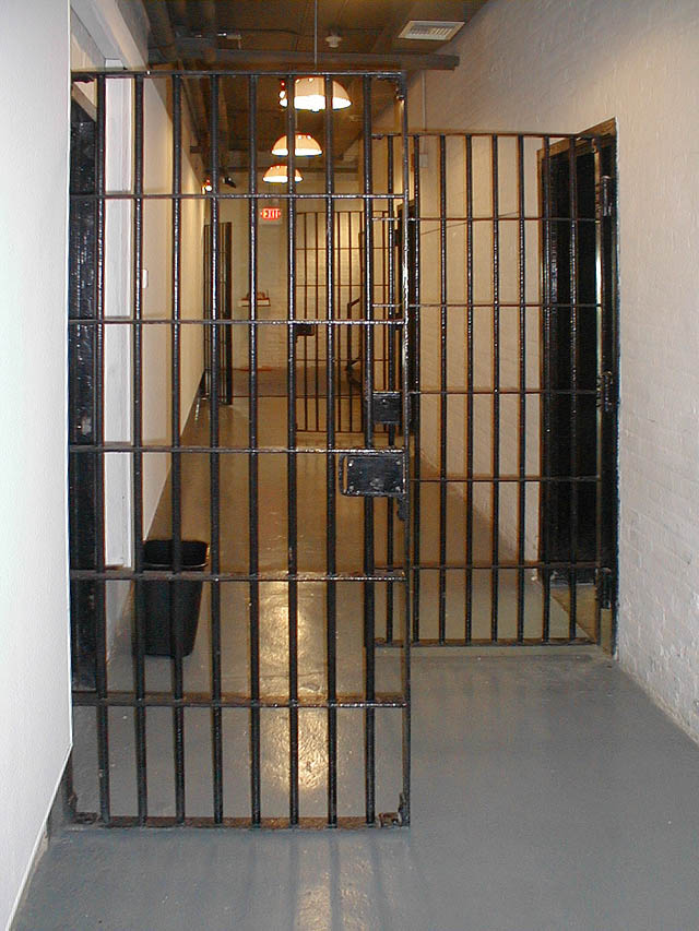 The 1906 old jail bar doors are still used in the museum as visitors go from section to section