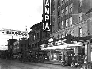 Tampa theater in the 1920s.