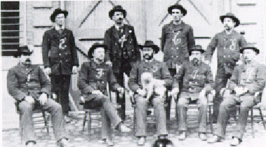 Lieutenant Lewis Rober, Sr., standing at the far right, with other members of the Minneapolis Fire Department   