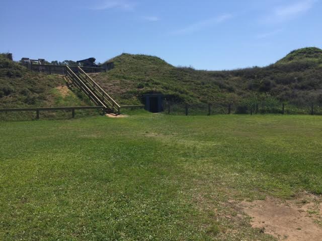 Cannon Mount on the North West Side of Fort Fisher just above the "Bloody Gate"