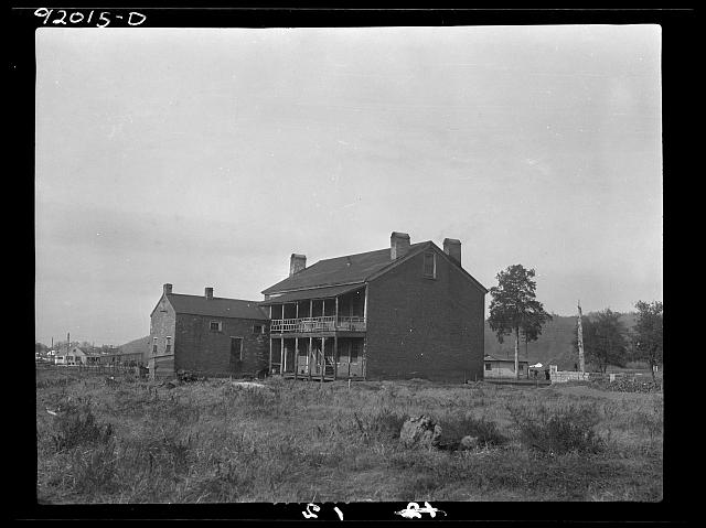 Back view of the "Red House"
Photo Credit: The Library of Congress