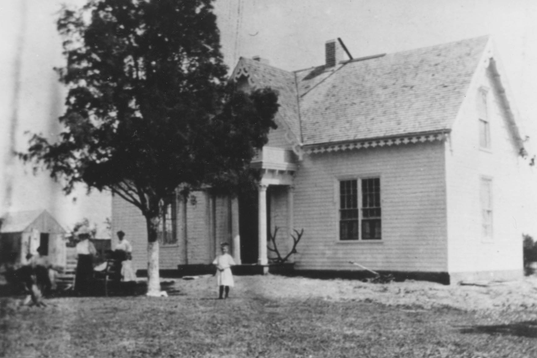 Early photo of the property, when it was owned by the Lowe family