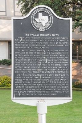 The Dallas Morning News historical marker 
