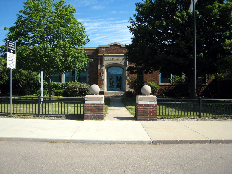 Hamlin School, south elevation, 2020