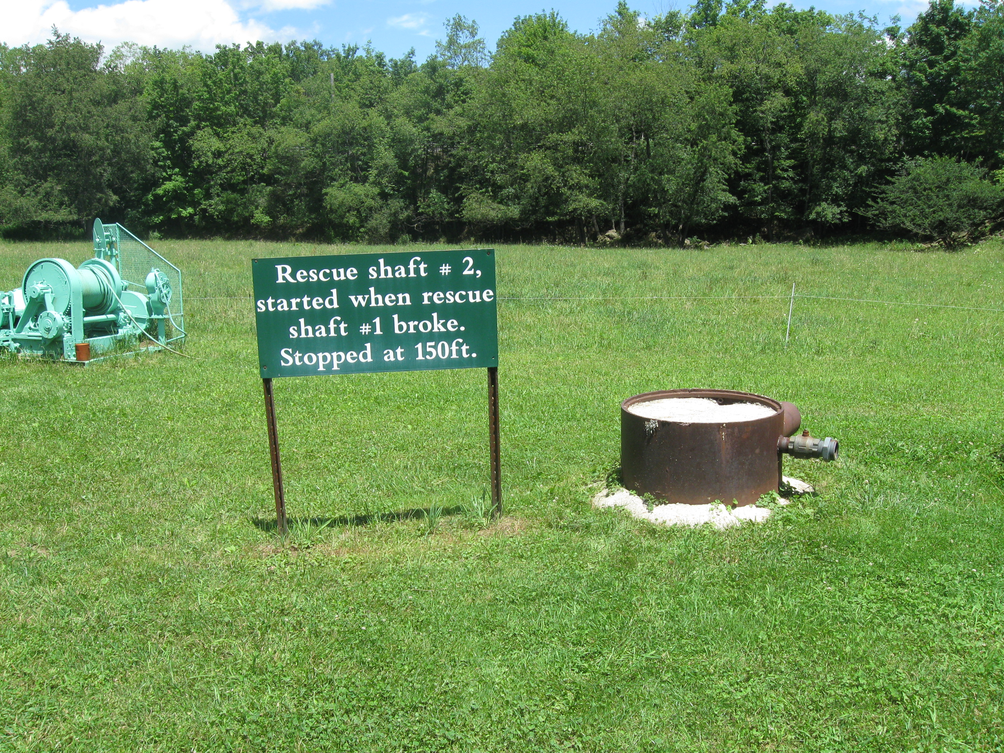 Rescue shaft number 2 after the first broke