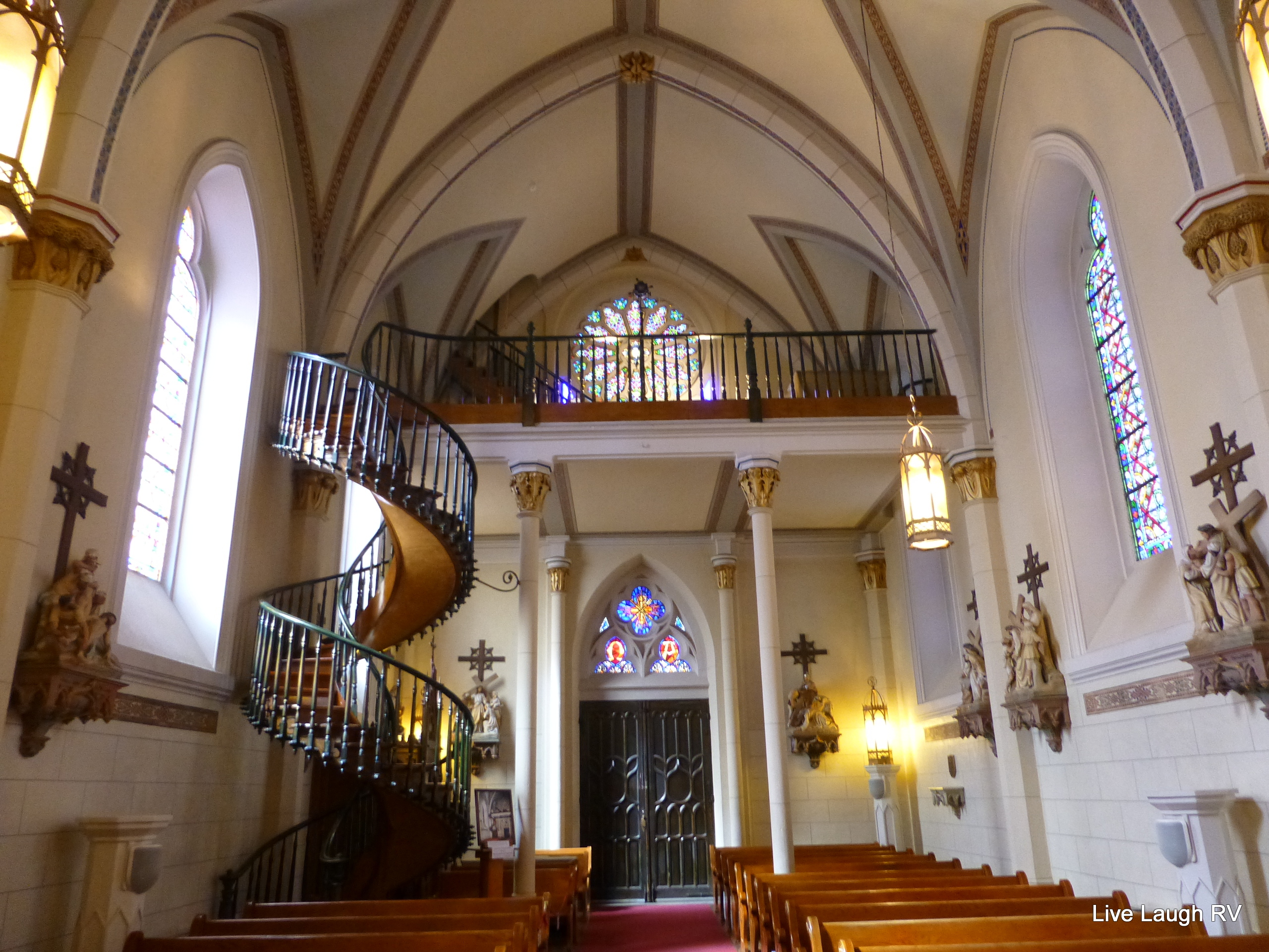 The Beautiful Interior of Loretto Chapel