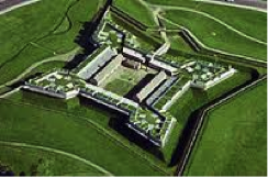 Fort Stanwix was constructed in the 18th century. Visitors can tour a replica of the fort thanks to the National Park Service.