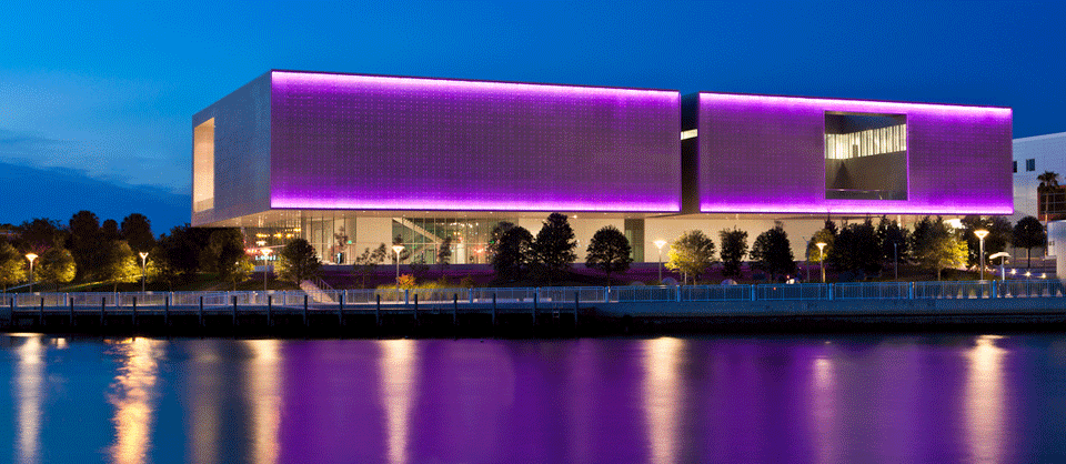 The museum at night