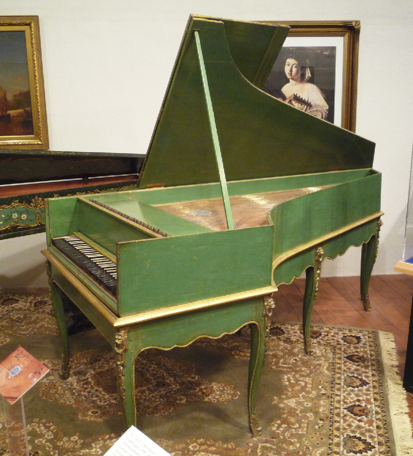 One of the two aforementioned grand pianos. This one was built in France in 1781 and is the earliest known grand piano made in France to survive.