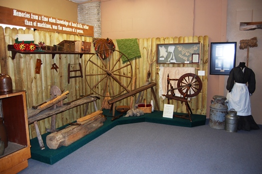 View inside the museum