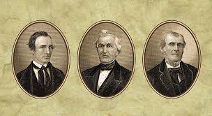 Three Witness: (L-R) Oliver Cowdery, David Whitmer and Martin Harris