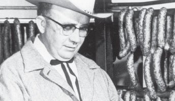 Bob Evans himself, pictured in the late 1940s or early 1950s.