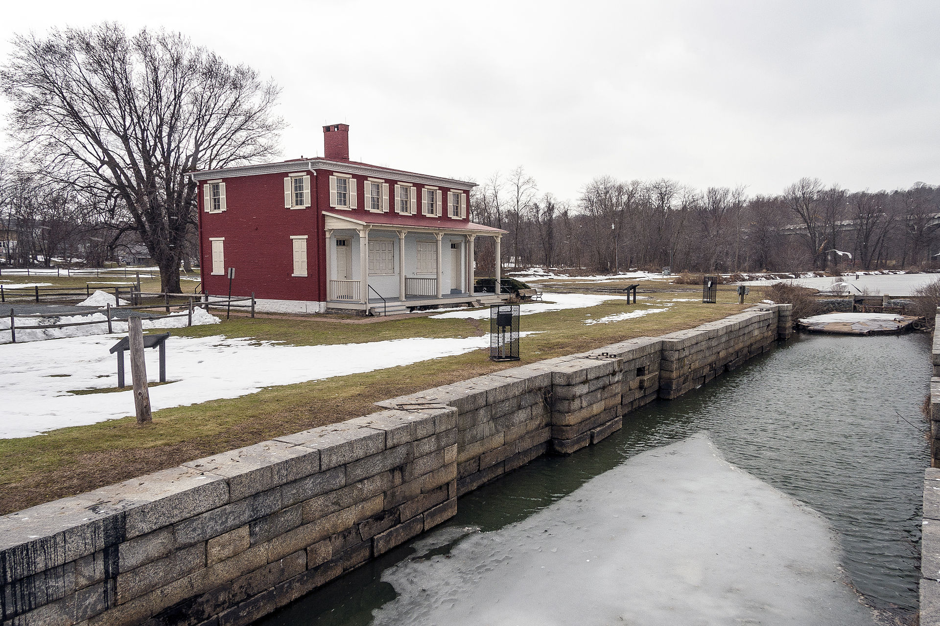 The Lock House Museum and walls of the Susquehanna canal