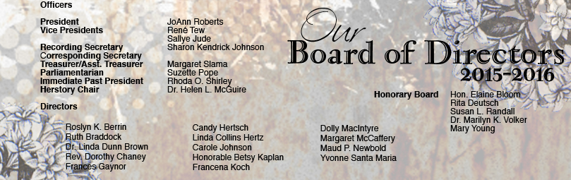 List of 2015/2016 Board of Directors