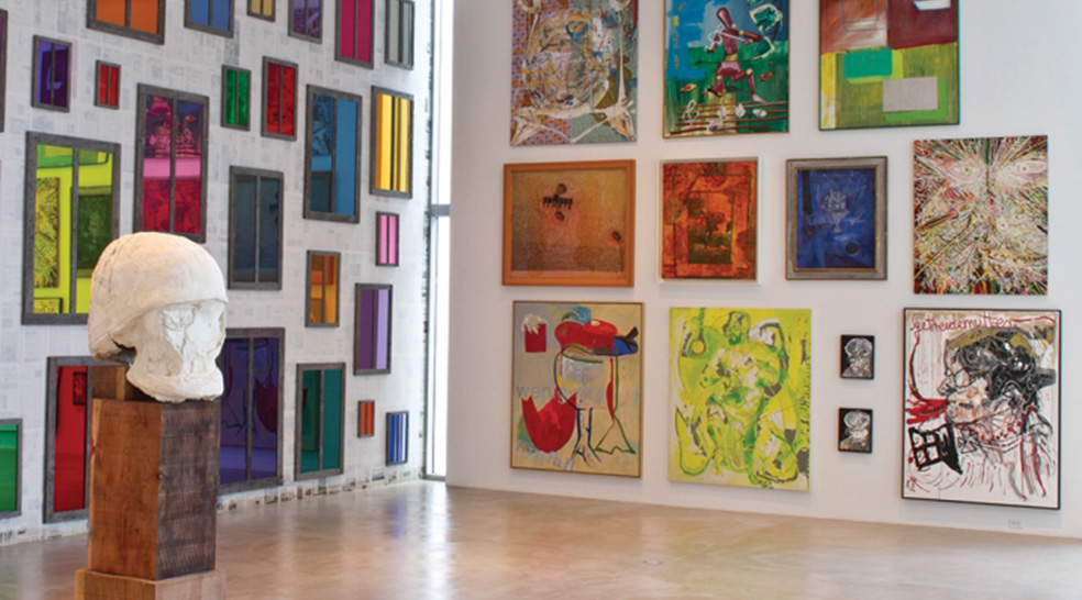 Interior of the de la Cruz Collection Contemporary Art Space.
