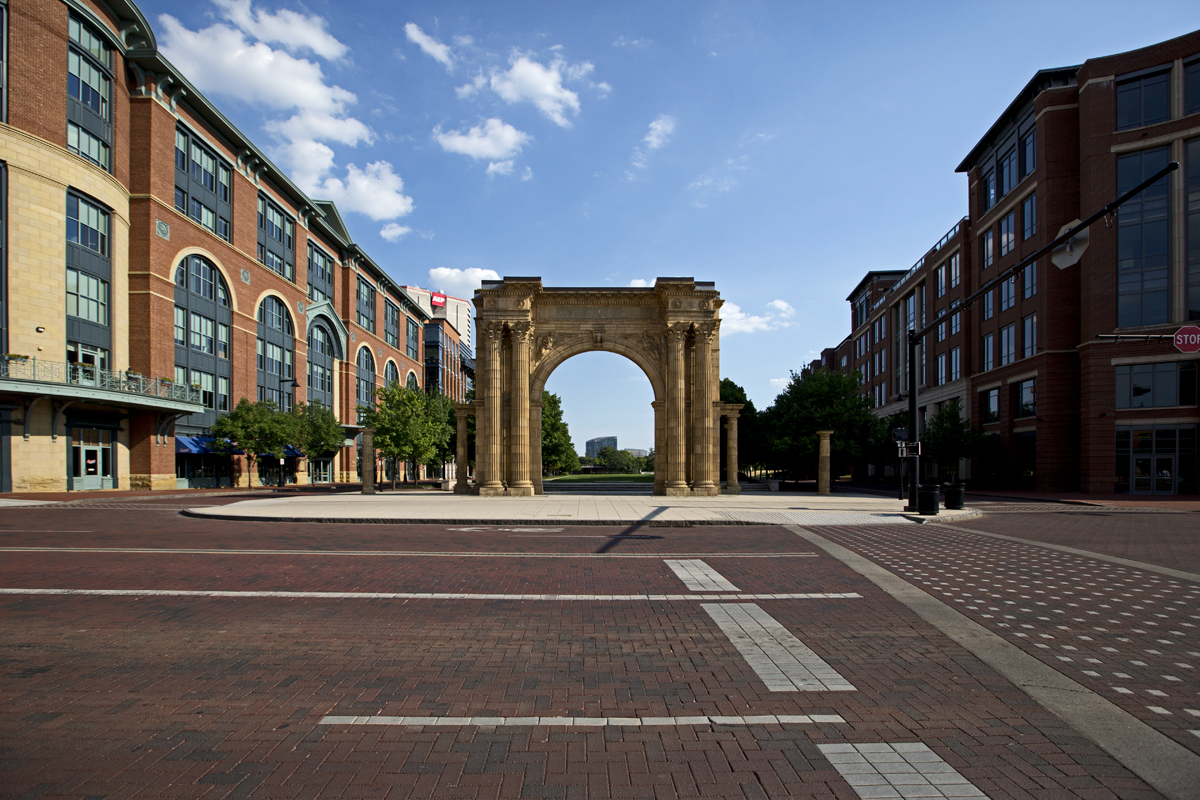 The lone remnant of Union Station, this relocated arch reminds the city of its past.