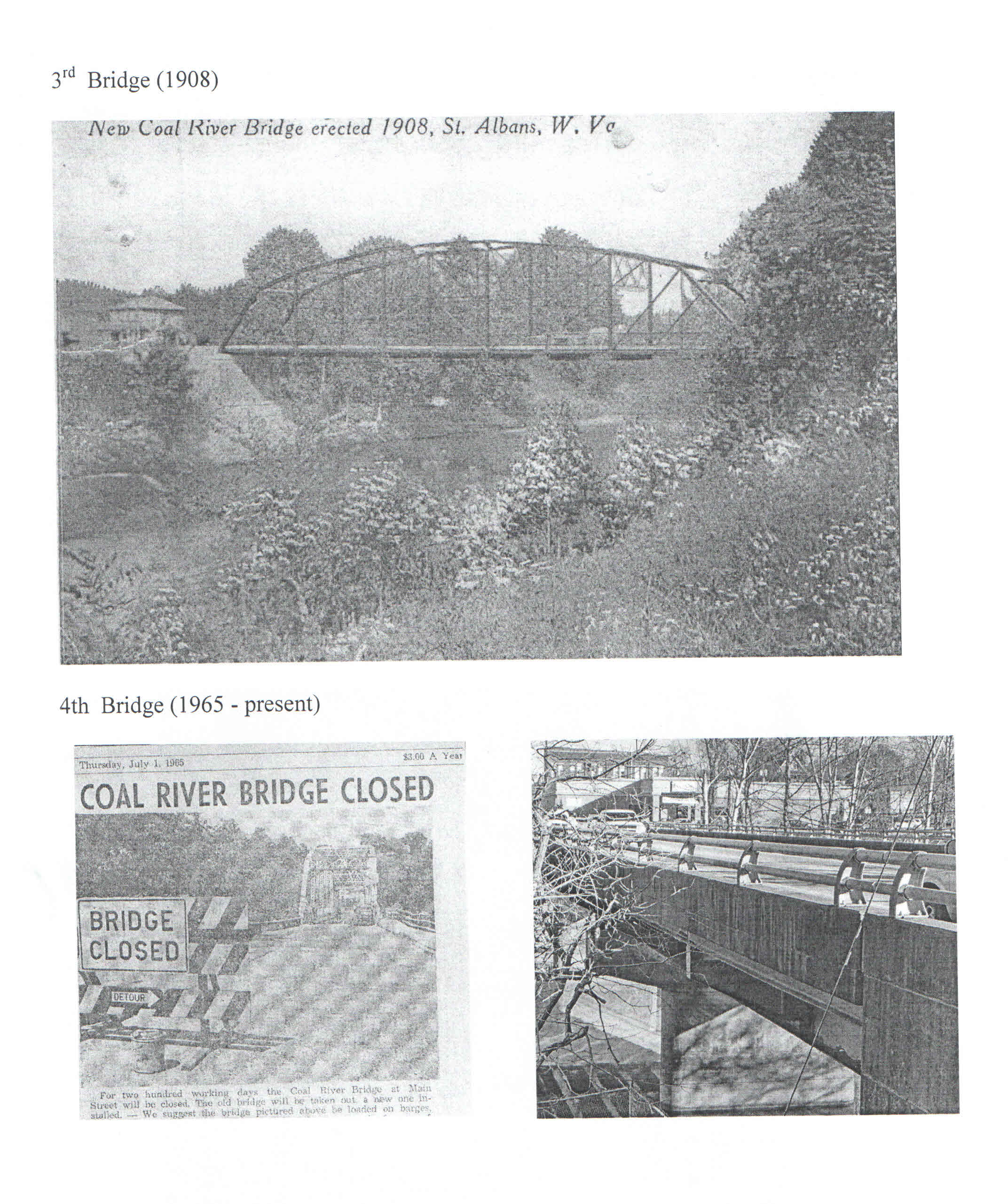 Coal River Bridges in St. Albans 
