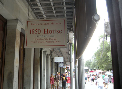 Sidewalk view of 1850 House