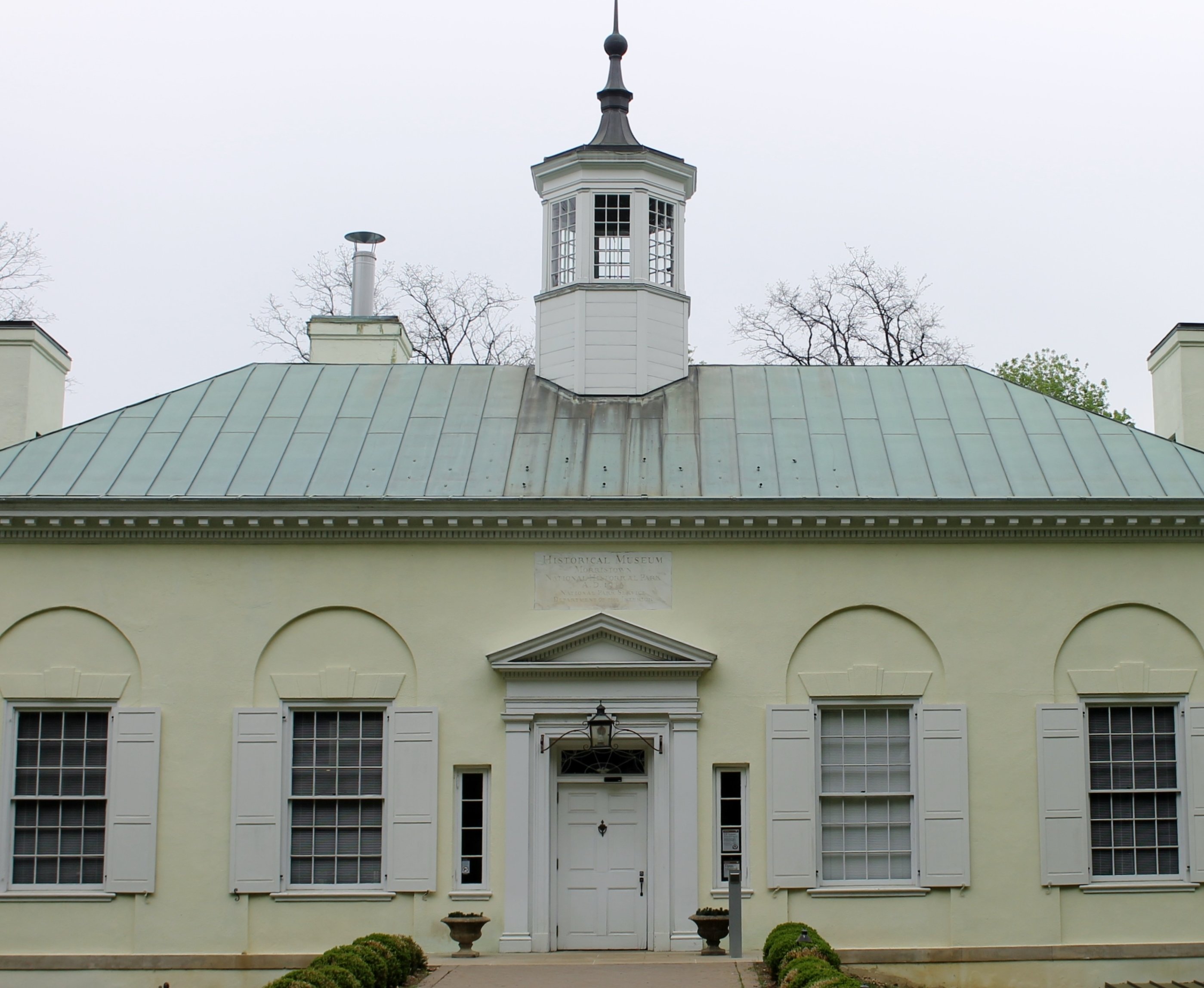 Washington's Headquarters National Historical Park museum building. This building was styled to replicate George Washington's Virginia home, Mount Vernon. Image from digital commons.