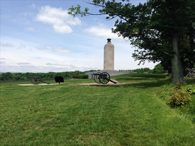 View across the battlefield at Gettysburg Picture from Stone Sentinels