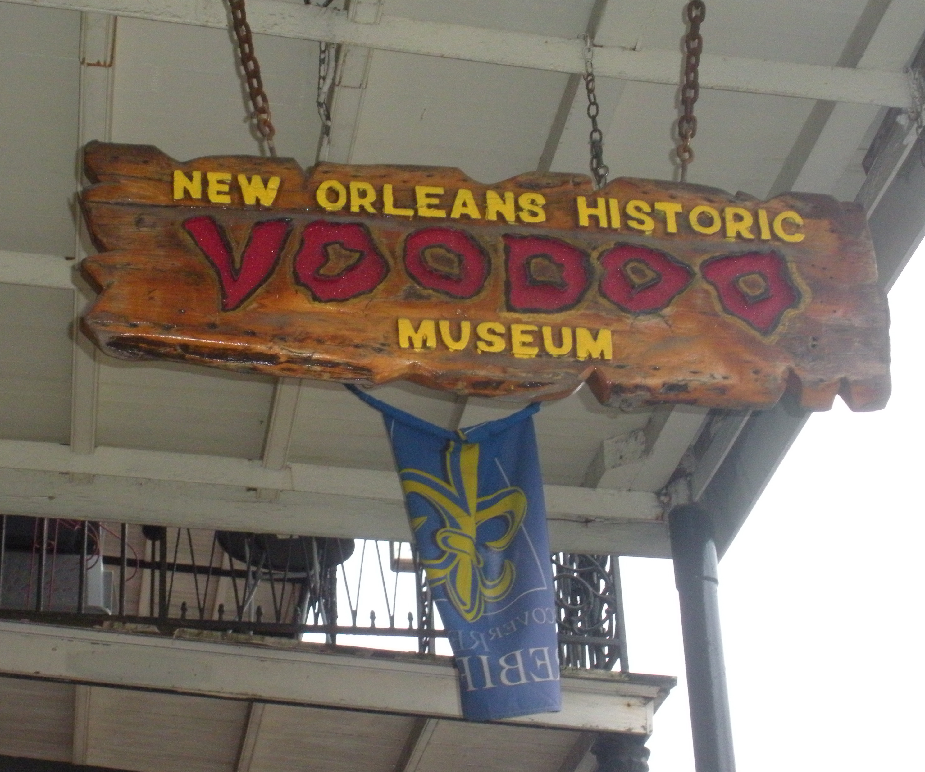 As you wander around the French Quarter, look up. You've arrived.