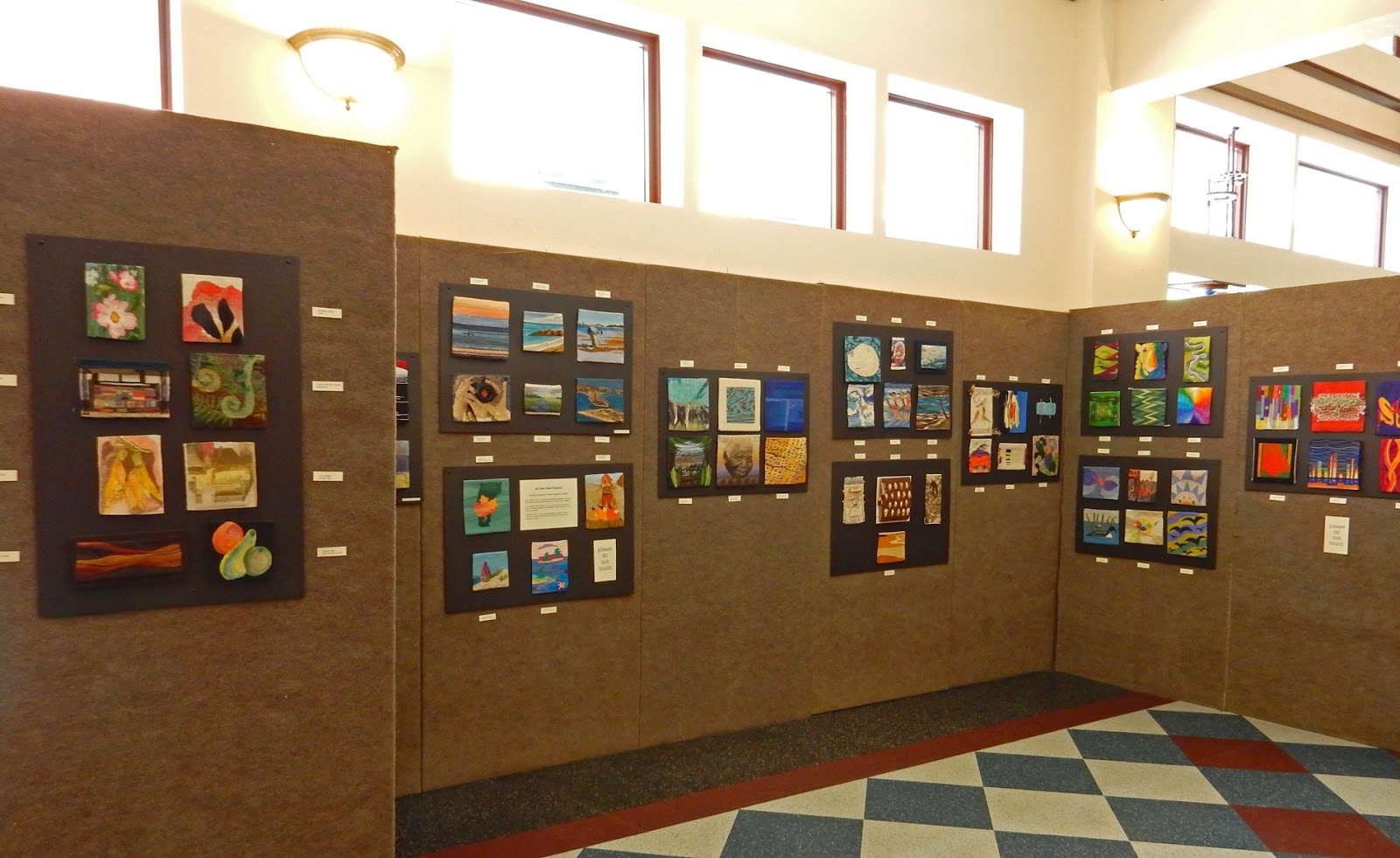 The Convergence exhibit in July 2014 (image from Tangled Web, 
http://austintapestry.blogspot.com/2014_07_01_archive.html)