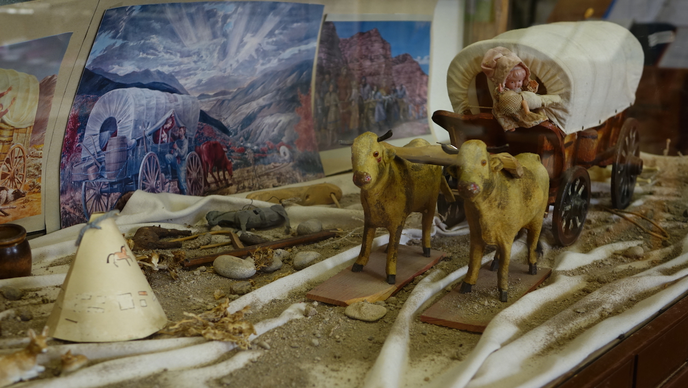 The museum includes an exhibit on local Mormon Pioneers