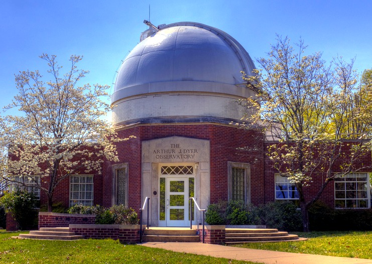 The dome of Dyer Observatory.