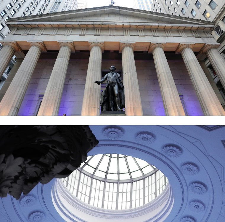 Exterior of Federal Hall 